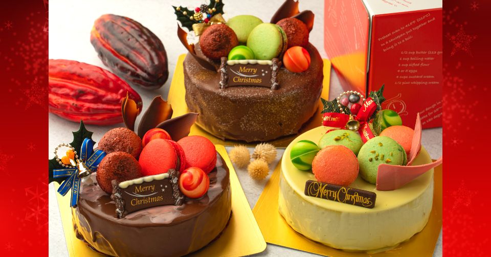『チョコレートな関係』は、クリスマスケーキをオンラインショップで販売開始した。名門パティスリー出身のパティシエが作る華やかな3種類のケーキを、家族で楽しめる5号サイズと、少人数にちょうど良い4号の2サイズで揃える。