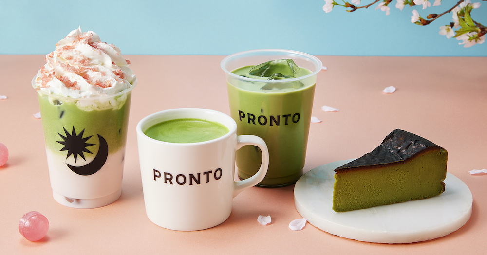 カフェチェーンの「PRONTO（プロント）」は3月9日より、全国店舗にて抹茶の新メニューを展開する。