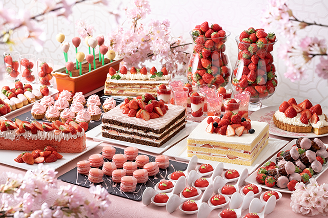 名鉄グランドホテルは3月11日～4月30日、18階カジュアルダイニング「アイリス」にて、イチゴをテーマにした「Strawberry Sweets Buffet」を展開する。