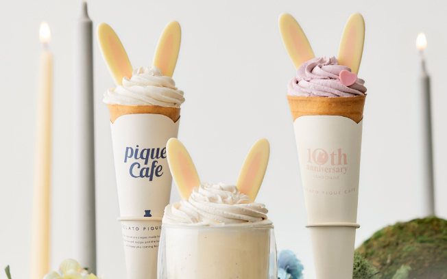 オンラインデパートメントストア「USAGI ONLINE（ウサギオンライン）」は3月17日より、「gelato pique cafe（ジェラート ピケ カフェ）」との初のコラボレーションフェアを「USAGI ONLINE・USAGI ONLINE STORE」および全国の「gelato pique cafe」にてスタートした。