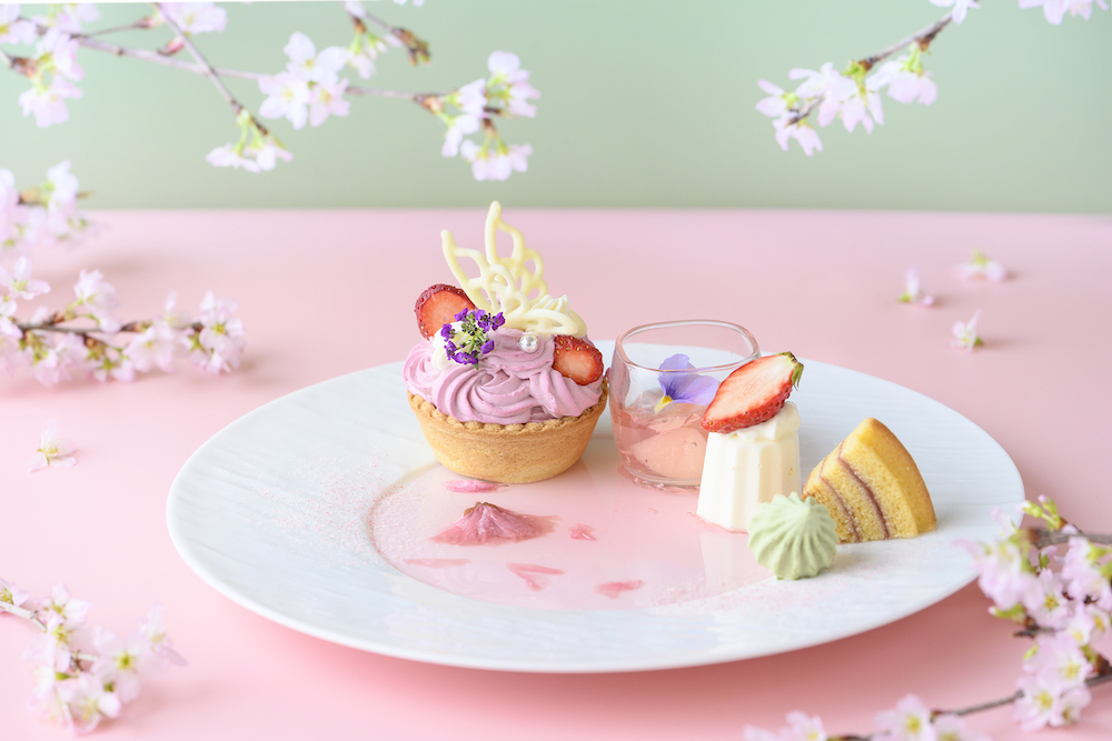「アニヴェルセルカフェ みなとみらい横浜」は3月17日〜5月14日、期間限定フェア「Blooming Cherry Blossom(ブルーミング チェリー ブロッサム)」を開催する。