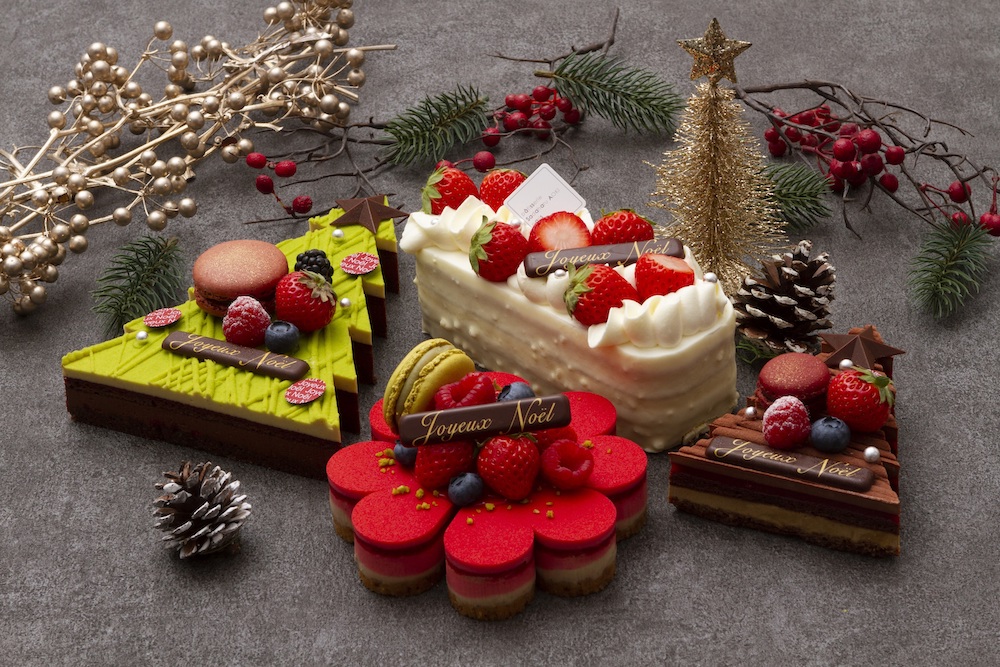  パティスリー・サダハル・アオキ・パリは10月15日より、国内直営8店舗、公式ウェブサイトにて、新作を含む4種類のクリスマスケーキの事前予約受付を順次開始する。