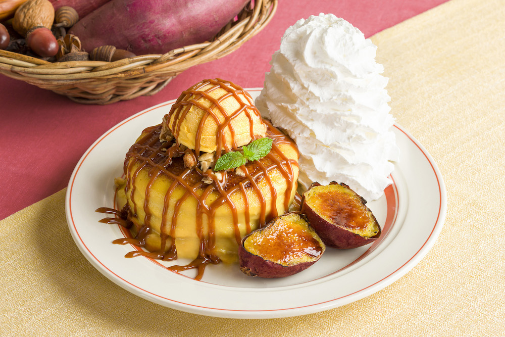 スイートポテトと焼き芋のパンケーキ