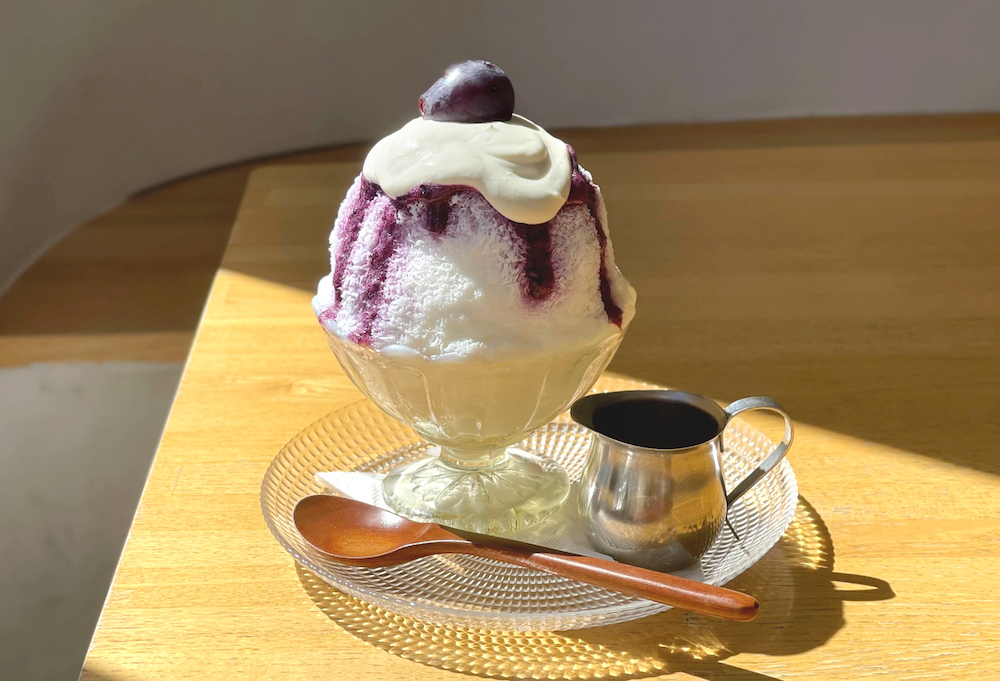 かき氷〜ラム酒香る巨峰とマロン〜