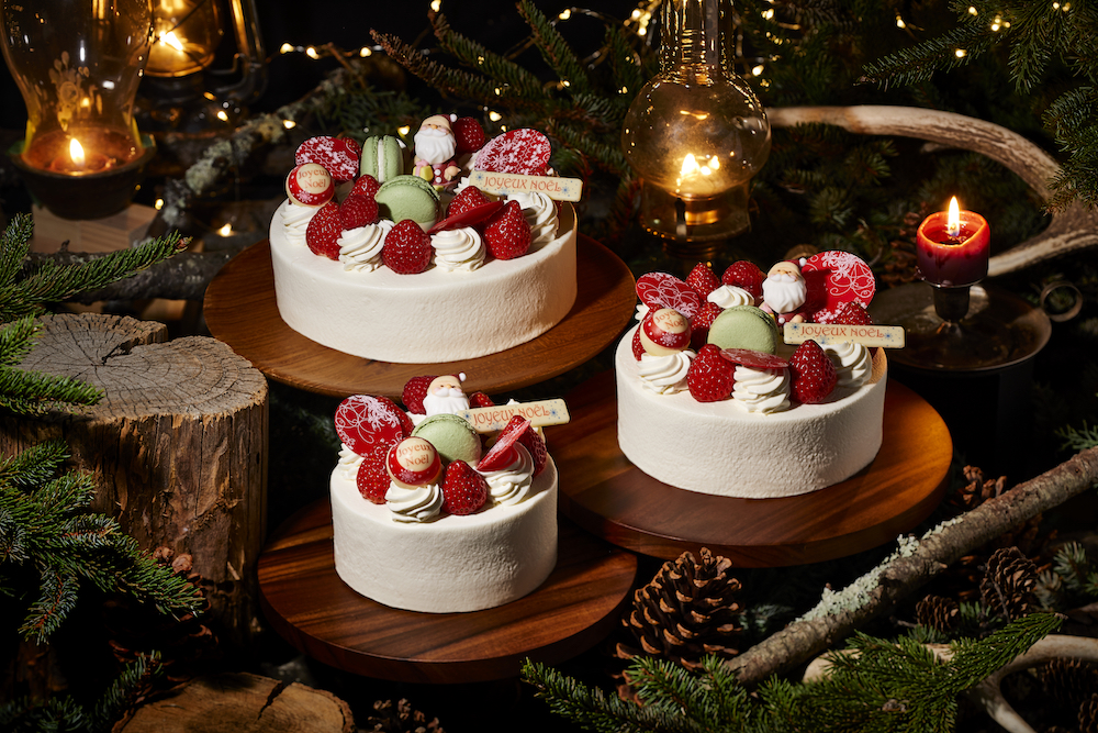 「クリスマスショートケーキ＜生クリーム＞」サイズ別3種のイメージ