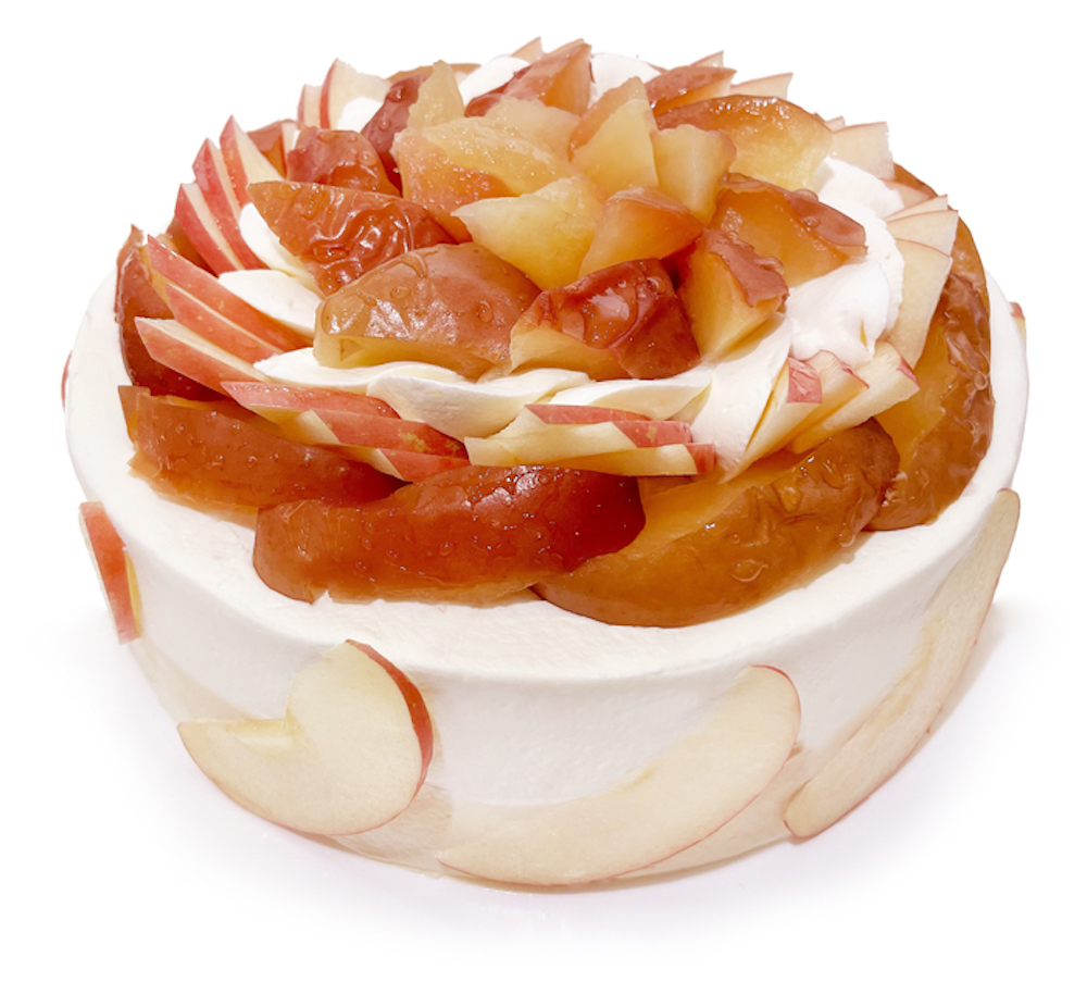 カフェコムサが10月18日〜10月末頃まで、池袋東武店および池袋西武店にて、群馬県産のリンゴ「あかぎ」を使ったショートケーキを展開する。価格は1ピース・税込み1,000円。