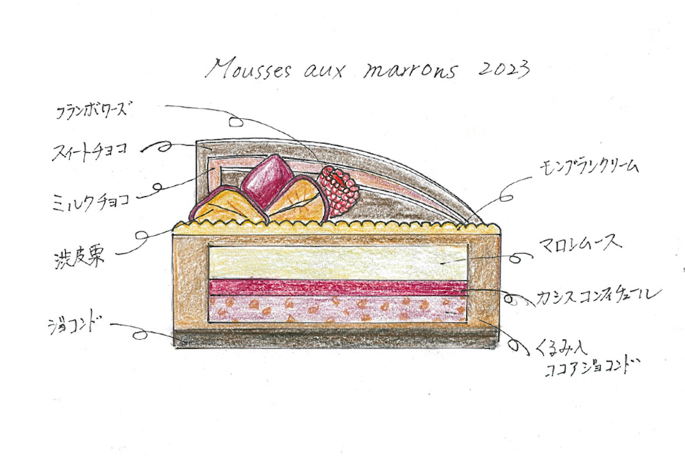 50台限定「マロンムース2023」イメージイラスト