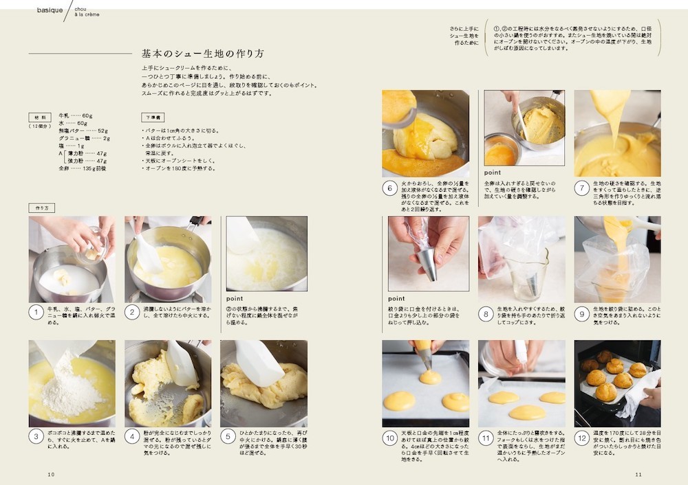 本格シュークリームレシピ集「ちょっと贅沢なとっておきのレシピ 至福のシュークリーム」イメージ