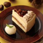12月12日から提供する「栗のショートケーキ バニラアイス添え」税込み1,430円
