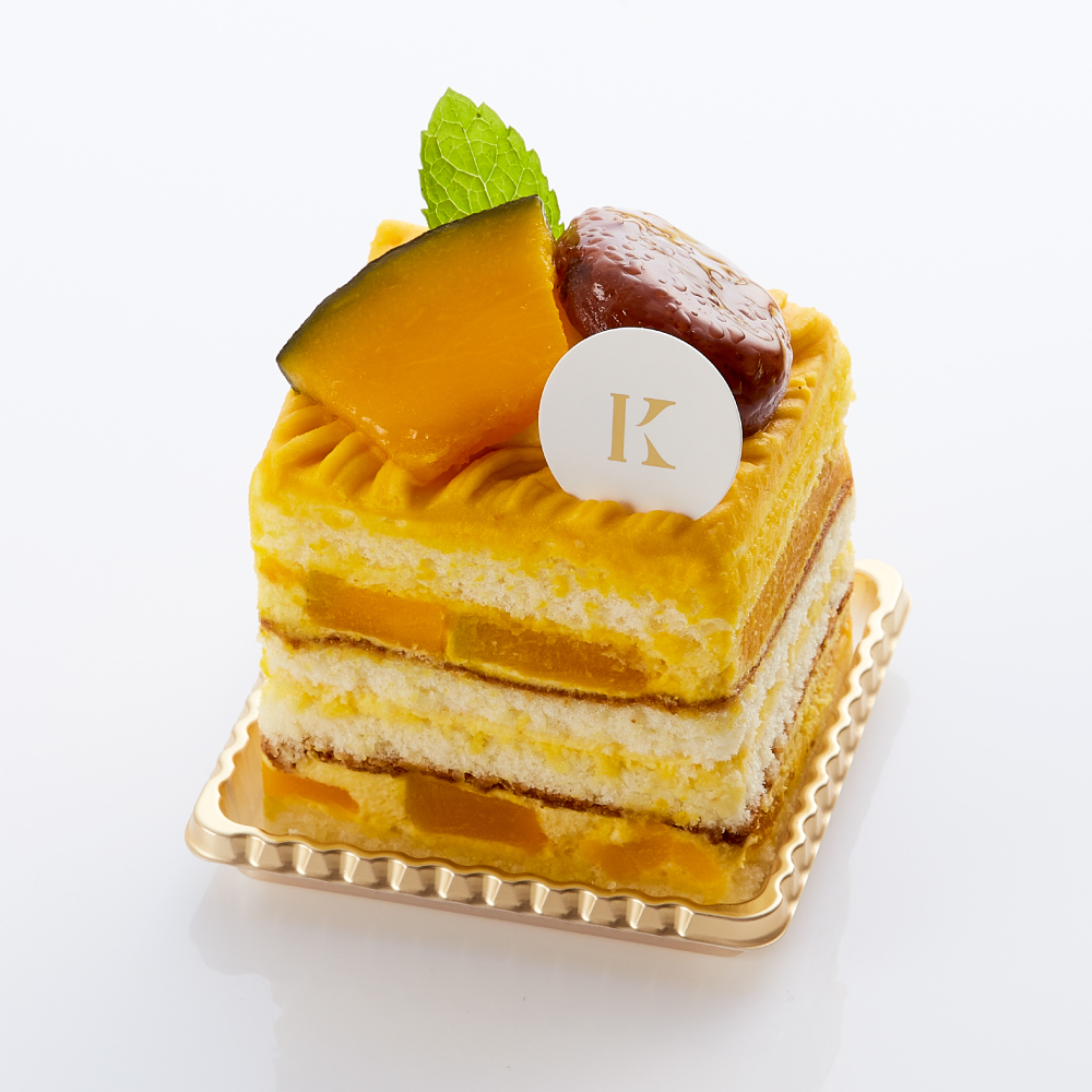 11月下旬頃まで販売する「かぼちゃのショートケーキ」税込み540円