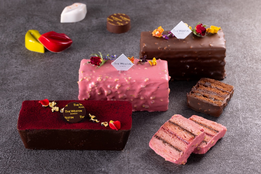 ウェスティンホテル仙台は2024年1月6日～2月12日、新作のスフレショコラを加えた4種のチョコレートスイーツの予約を受け付ける。