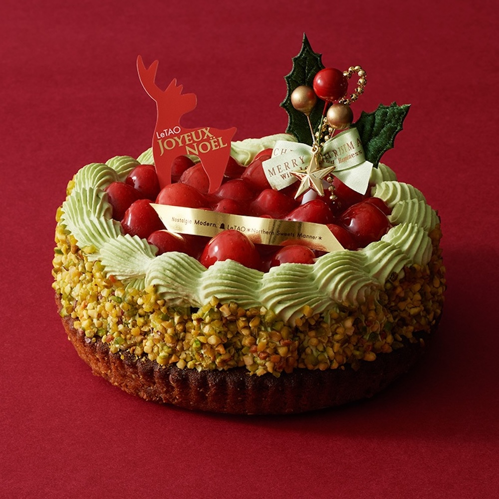 小樽洋菓子舗ルタオのクリスマスケーキ「フレーズピスターシュイデアル」イメージ