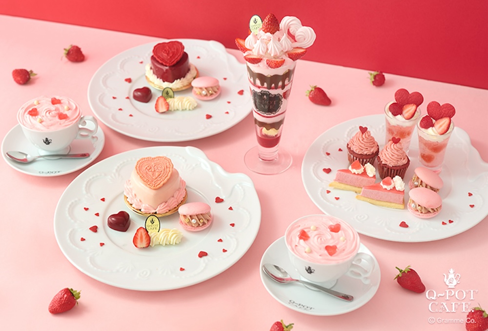 東京・表参道の「キューポットカフェ（Q-pot CAFE.）」は1月6日より、限定スイーツメニュー「Q-pot CAFE. 2024 Valentine」を展開する。