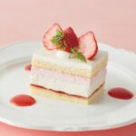 2月28日まで提供中の「苺とリコッタのショートケーキ」税込み900円