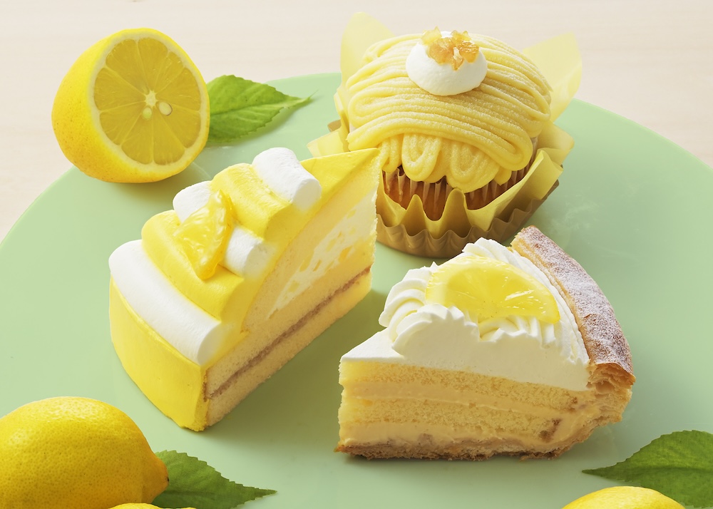 銀座コージーコーナーは3月29日より、全国の生ケーキ取扱店にて、瀬戸内レモンを使用した柑橘スイーツ6種を販売する。