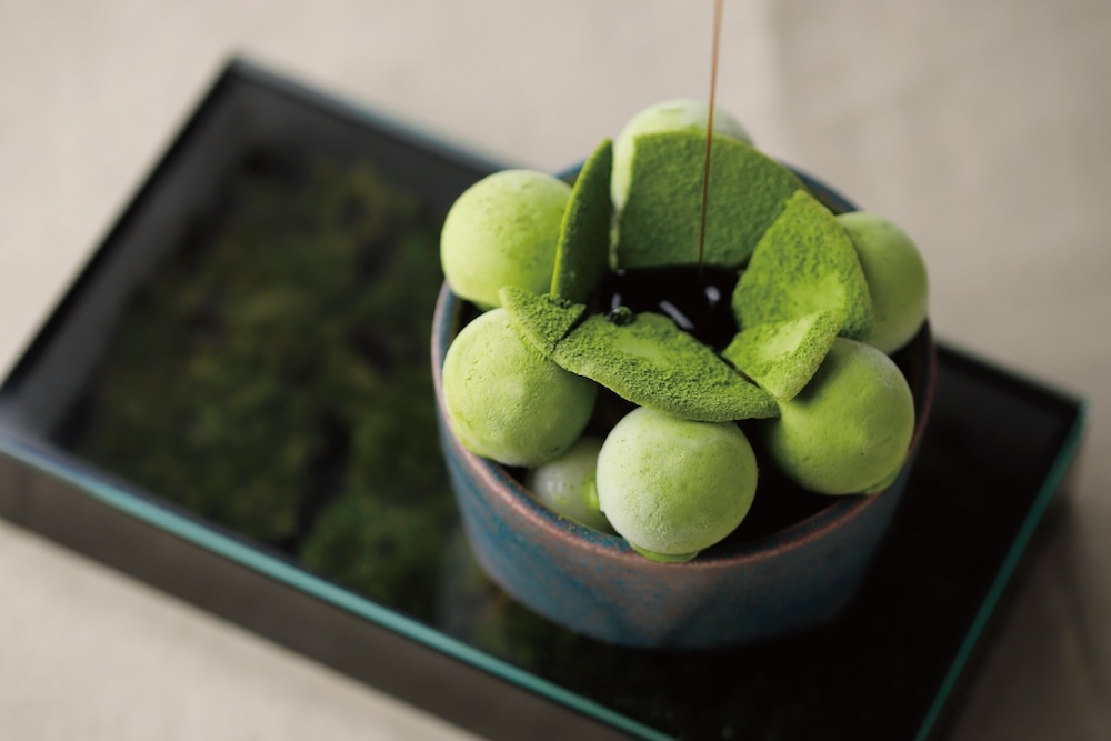 京都の「FUKUNAGA901」は4月1日より、人気パフェ「京の盆栽」をリニューアルする。価格は税込み1,600円。