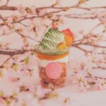 「蜜芋プチパフェ 〜抹茶薫るアップルパイ〜」税込み1,200円