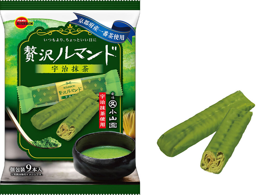 ブルボンが「贅沢ルマンド宇治抹茶」を新発売！濃厚な宇治抹茶の魅力をダブルで楽しむ