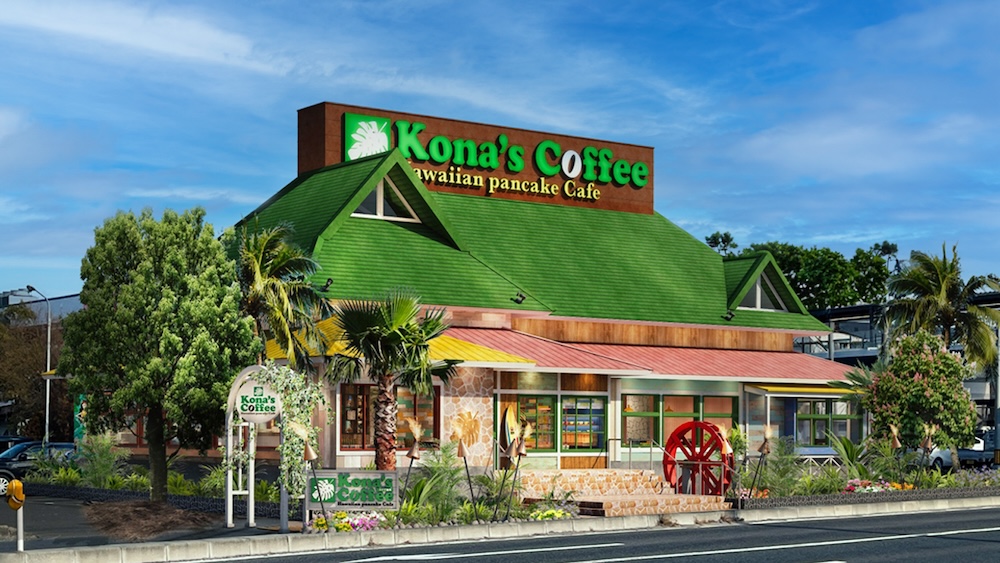 ハワイアン カフェ・レストラン「コナズ珈琲」は6月27日10時より、宮城県宮城郡利府町に利府店をオープンする。全国43店舗目にして、東北エリア初出店となる。