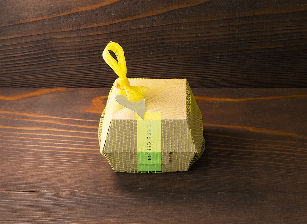 「レモンケーキ」3個入りの包装のイメージ