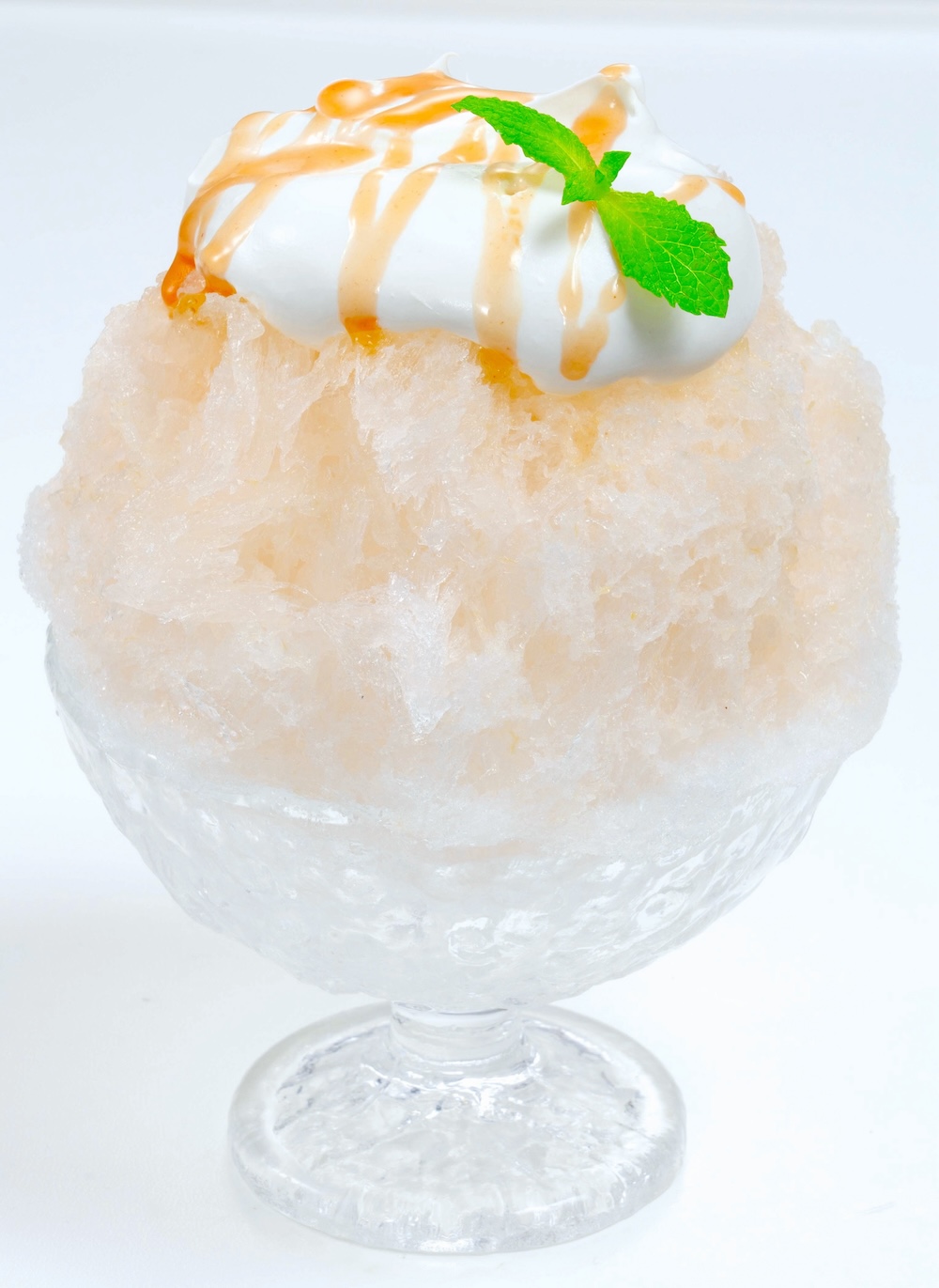 「信州白桃のかき氷～安曇野産ヨーグルトクリーム～」税込み1,280円