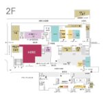 リニューアルオープンする「エキュート立川」2階の改札外エリアの食物販ゾーンのマップ解説
