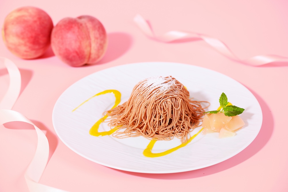 「桃の生搾りモンブラン」税込み1,980円