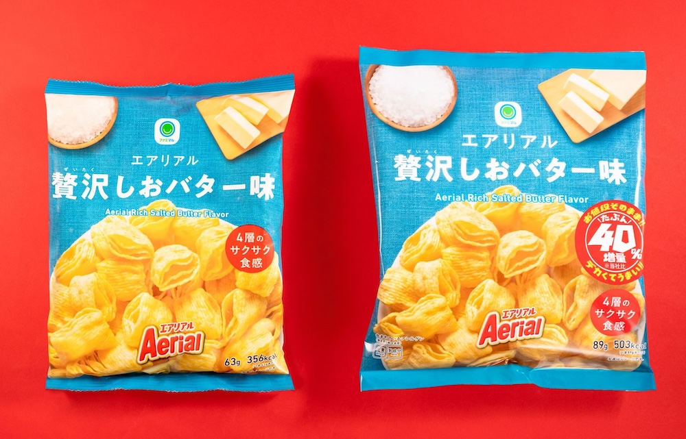 8月20日発売「エアリアル贅沢しおバター味」税込み150円