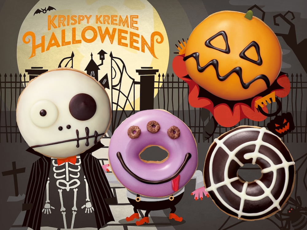 クリスピー・クリーム・ドーナツは10月1日〜10月31日、「KRISPY KREME HALLOWEEN」と題して、クリスピー・クリーム・ドーナツ全店舗にて、ハロウィン限定ドーナツを販売する。