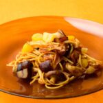 「ほうじ茶香る栗ときのこの和風パスタ」イメージ