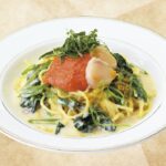 「からすみと明太子の豆乳クリームパスタ」税込み1,380円