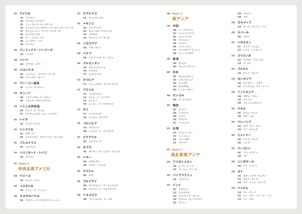 「世界のおやつ図鑑」目次イメージ