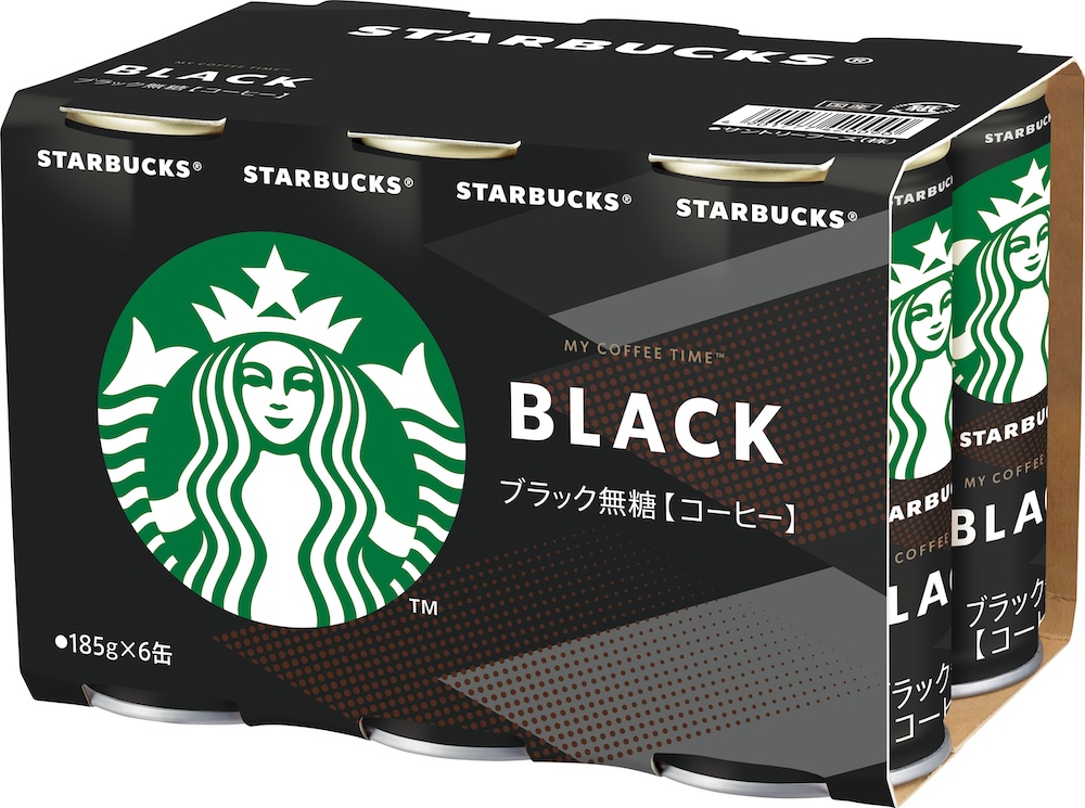 「スターバックス MY COFFEE TIME ブラック」6缶パックイメージ