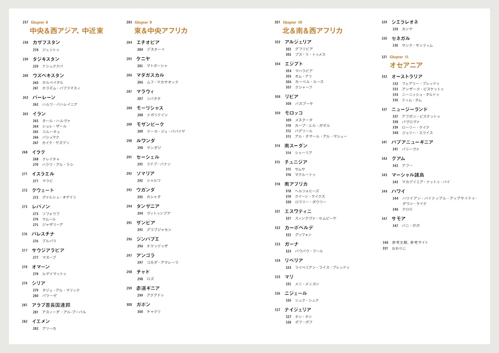 「世界のおやつ図鑑」目次イメージ