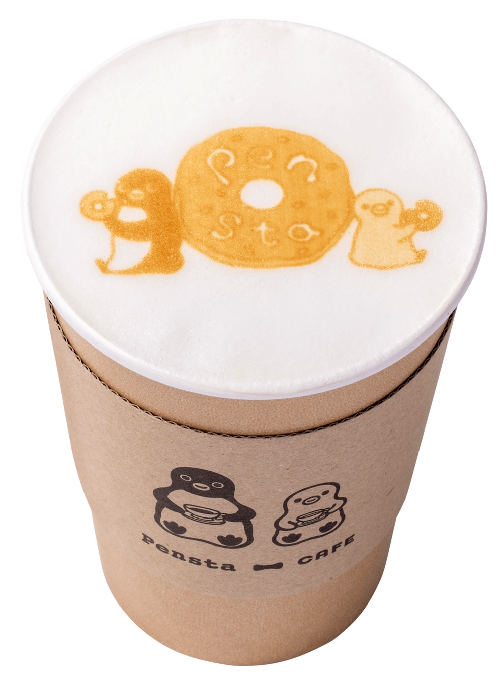 「ペンスタ」の「Suicaのペンギンふわふわミルクのカフェラテ」680円 (C)Chiharu Sakazaki／JR東日本／DENTSU　Suica by JR東日本