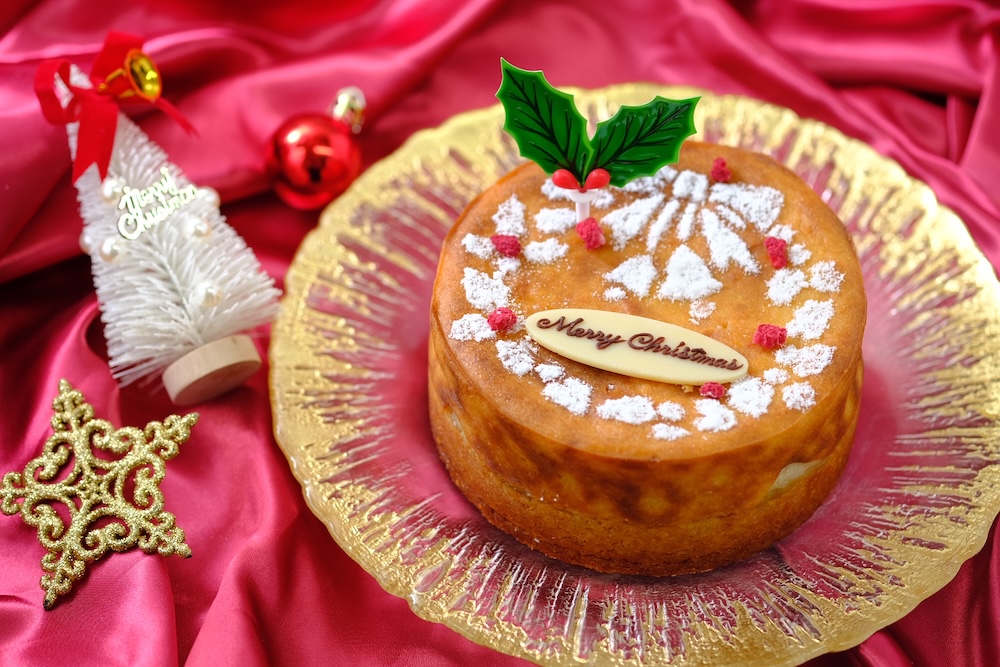 「クリスマスヴィーガンチーズケーキ　熟成蜜芋　グルテンフリー」イメージ