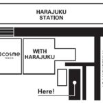 日本第1号店「HONOLULU COFFEE HARAJUKU」マップビジュアル