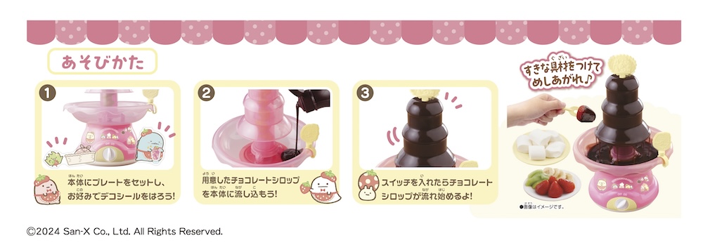 「すみっコぐらし チョコファウンテン」イメージ