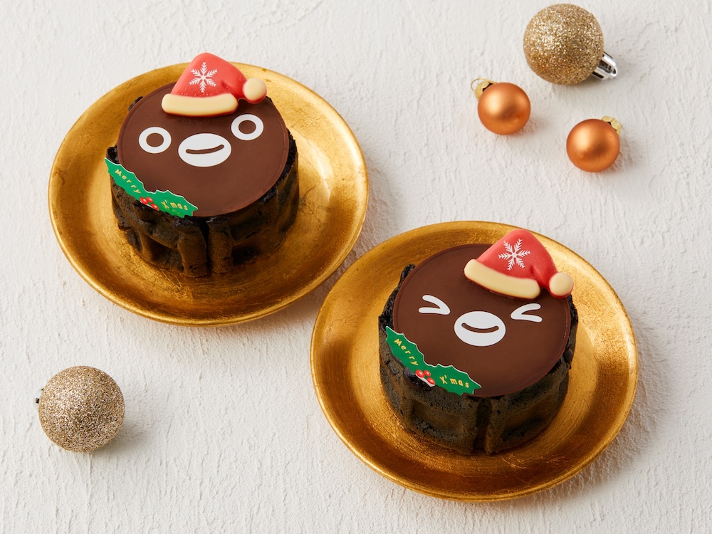 「R.L waffle cake」のグランスタ限定「Suicaのペンギン Xmasワッフルケーキ2個セット」税込み1,620円（ウェブ予約対応・当日購入可能）