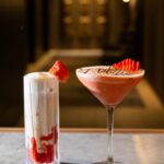 「ストロベリー ハウス（Strawberry House）」税込み2,000円、「ストロベリー カプチーノ（Strawberry Cappuccino）」税込み1,500円