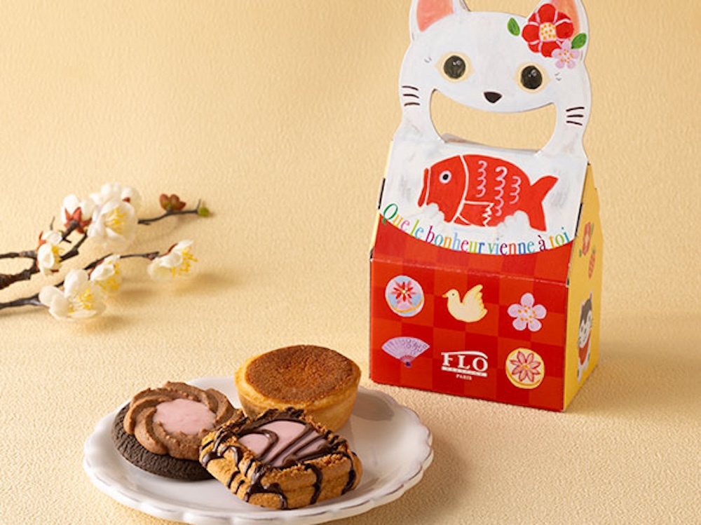 「福運ぶ白ねこ～プティタルト＆クッキーフルール～」1箱・税込み691円