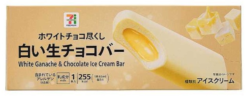 1月27日より順次発売する「7P 白い生チョコバー」税込み289円