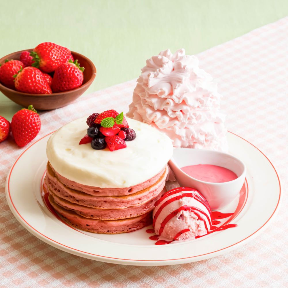 「ストロベリー&チーズクリームパンケーキ」イメージ