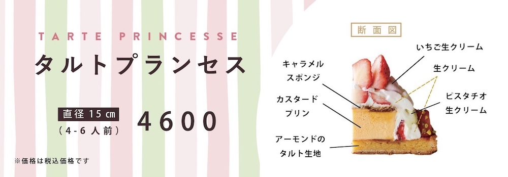 ひなまつり期間限定「タルトプランセス」イメージ