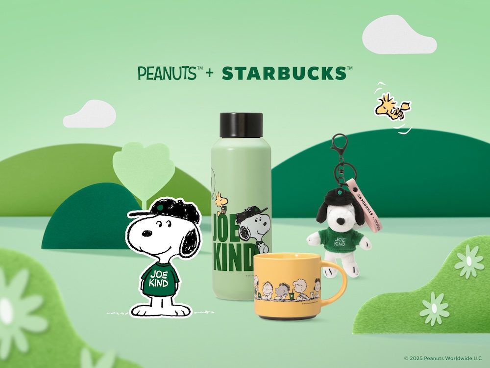 スターバックスと『PEANUTS』のコラボレーション商品例