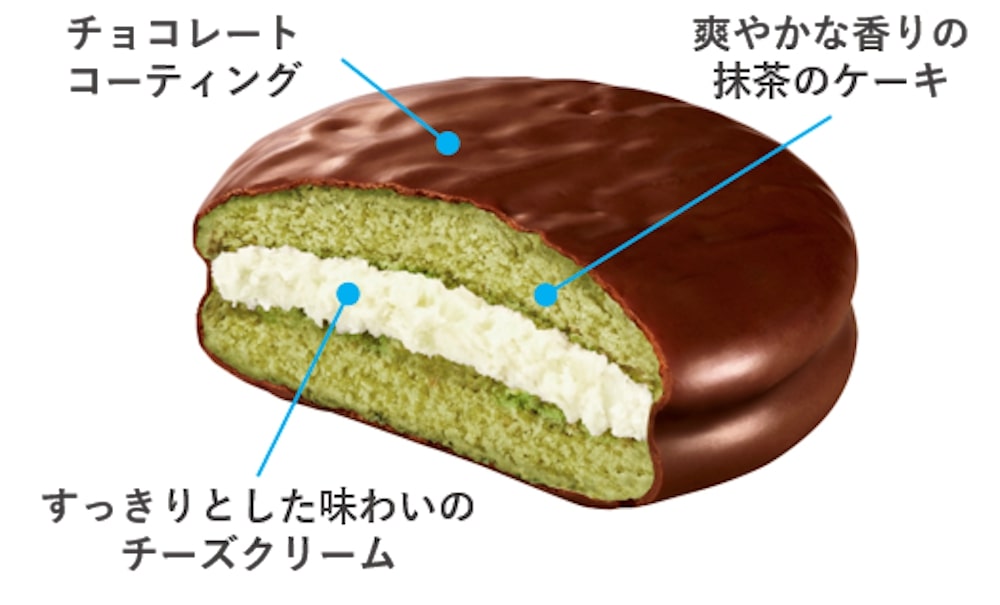 新シリーズ「チョコパイでひと休み」の第1弾「チョコパイ＜抹茶ティラミス＞ 」イメージ