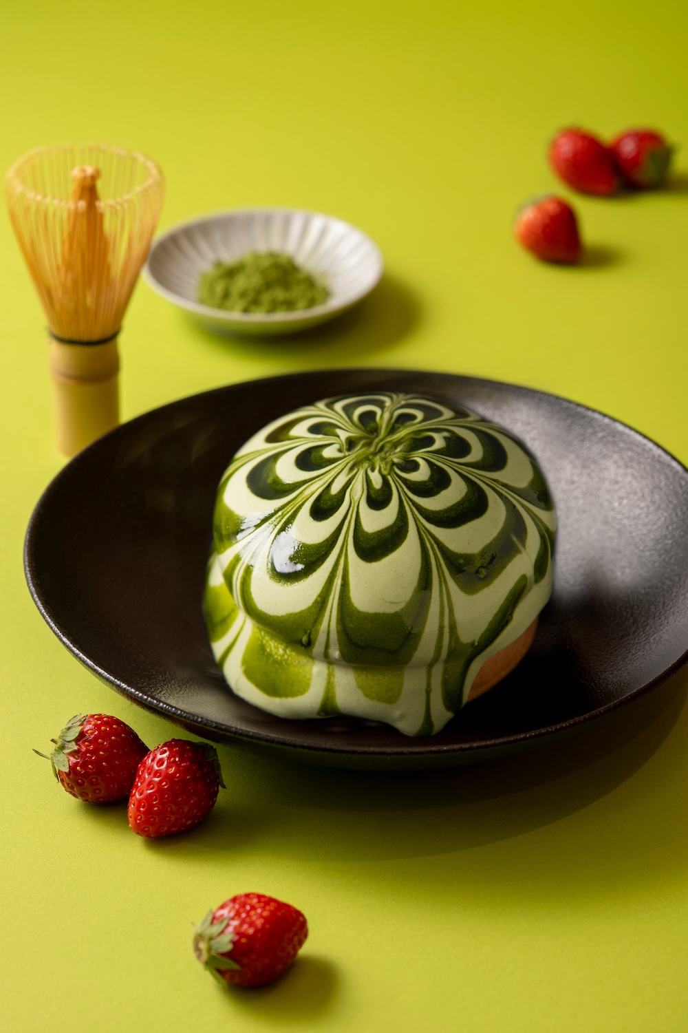 「イシヤパンケーキ　宇治抹茶＆北海道いちご」税込み1,800円