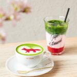 「Sakura Matcha Latte – さくら抹茶ラテ」イートイン・税込み950円、テイクアウト・税込み850円