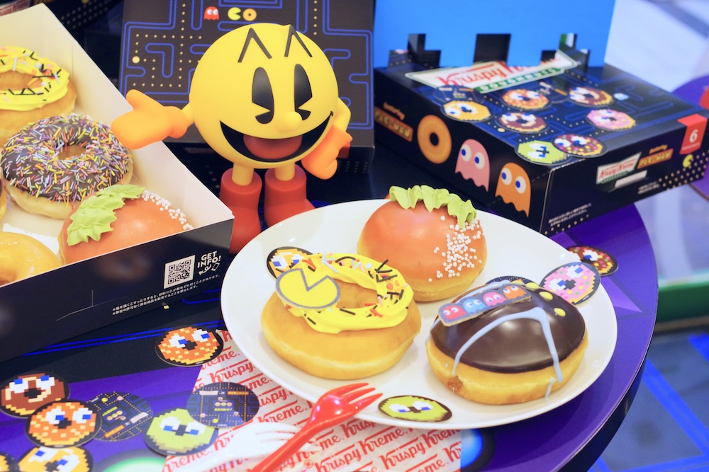 ゲームキャラクター「パックマン」コラボレーションドーナツ商品イメージ