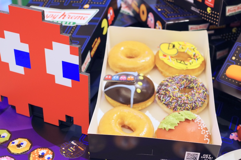 ゲームキャラクター「パックマン」コラボレーションドーナツ商品イメージ